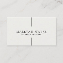 Tarjeta de presentación mínima