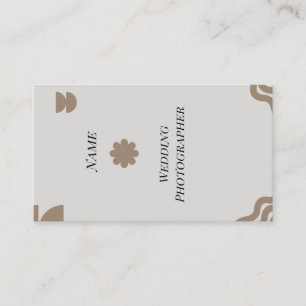 Tarjeta de presentación mínima abstracta