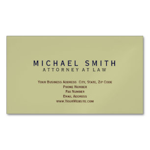 Tarjeta de presentación mínima de abogado