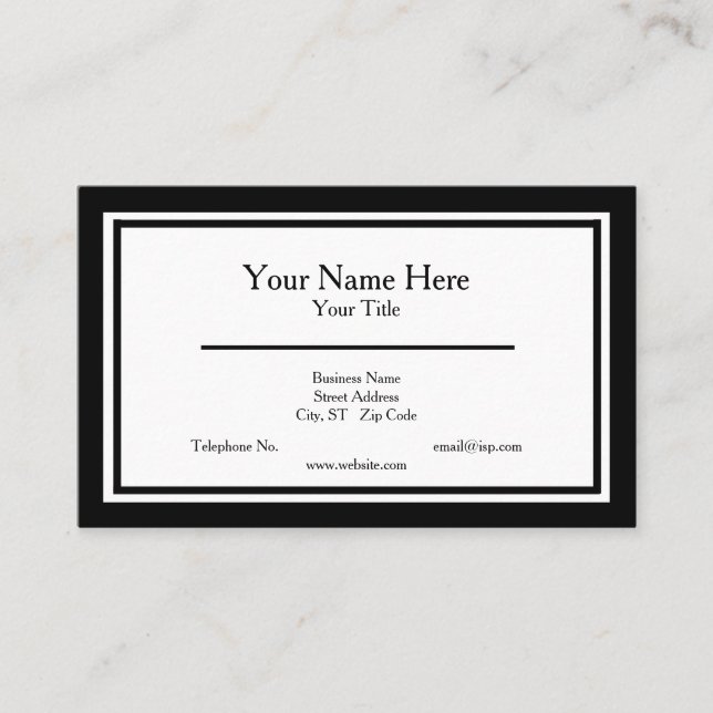 Tarjeta de presentación minimalista (Anverso)