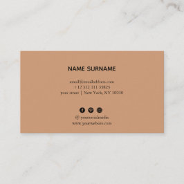 Tarjeta de presentación minimalista