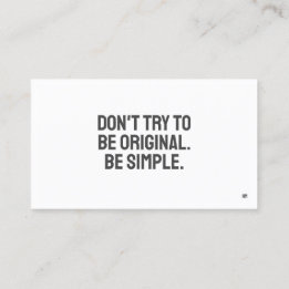 Tarjeta de presentación Minimalista ART