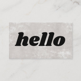 Tarjeta de presentación Minimalista contemporánea