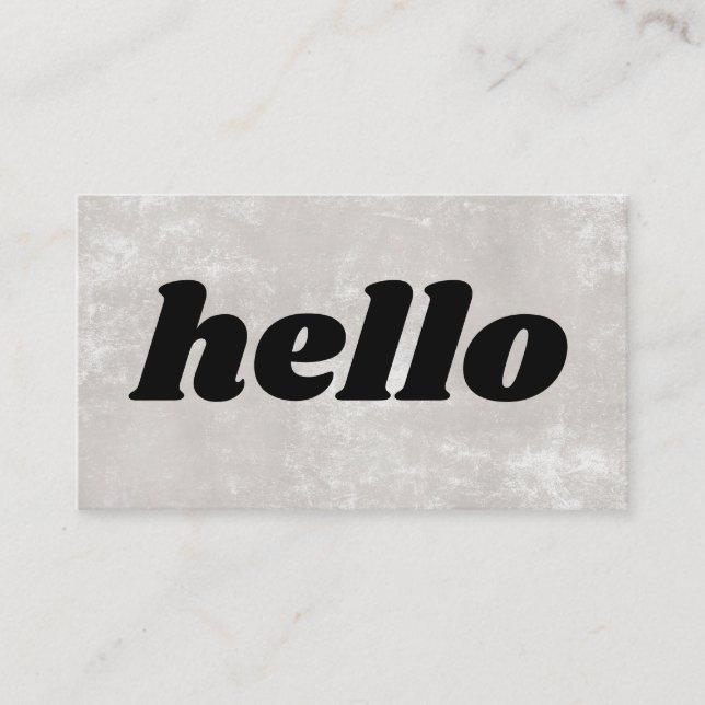 Tarjeta de presentación Minimalista contemporánea (Anverso)