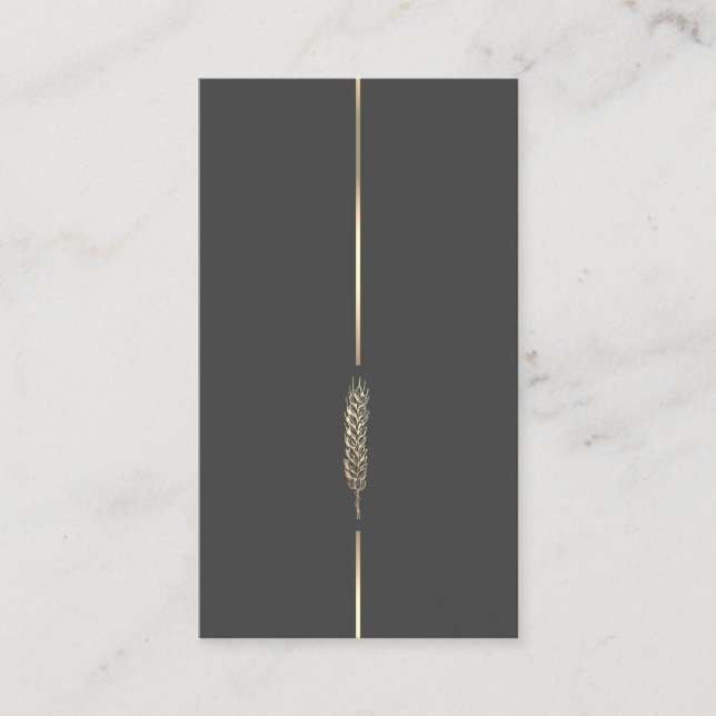 Tarjeta de presentación Minimalista Gold Whats (Anverso)