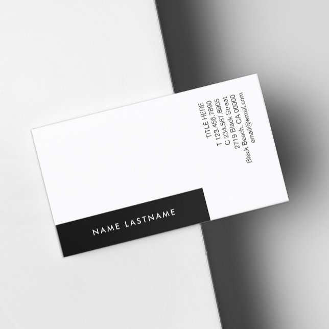 Tarjeta de presentación minimalista moderna blanca (Subido por el creador)
