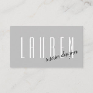 tarjeta de presentación minimalista moderna de dos