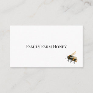 Tarjeta de presentación minimalista para abejas