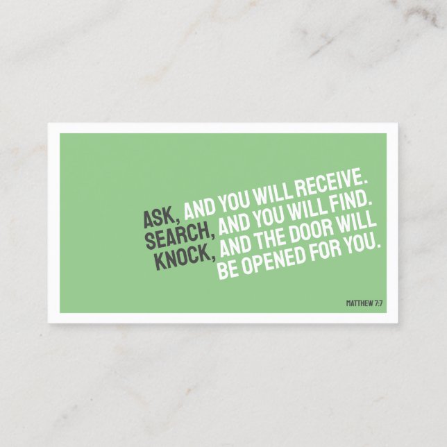 Tarjeta de presentación Minimalista RELIGION (Reverso)