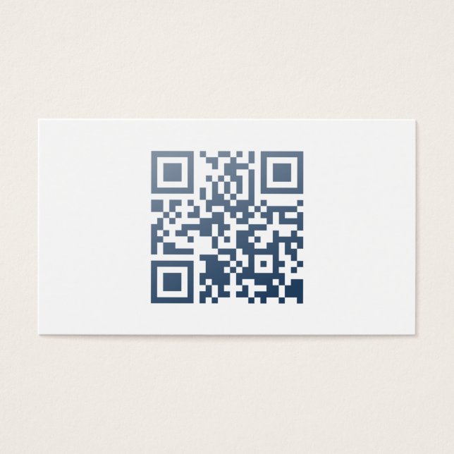 Tarjeta de presentación Minimalistische QR-código (Frente)