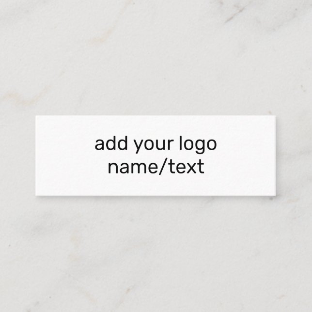 TARJETA DE PRESENTACIÓN MÍNIMO SENCILLO AGREGAR EL TEXTO DE SU PERSONALIZA (Anverso)