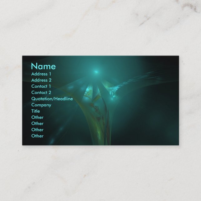 Tarjeta de presentación mística (Anverso)