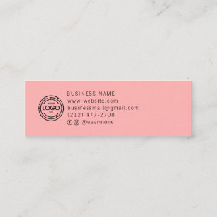 Tarjeta De Presentación Moda Personalizado Logo Colección roja simple