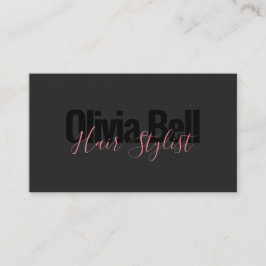 Tarjeta de presentación moderna con estilo de cabe