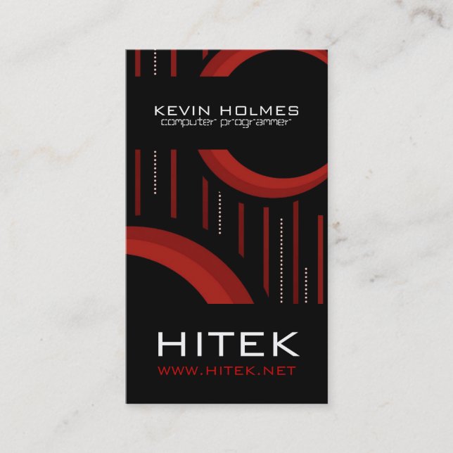 Tarjeta de presentación moderna de alta tecnología (Anverso)