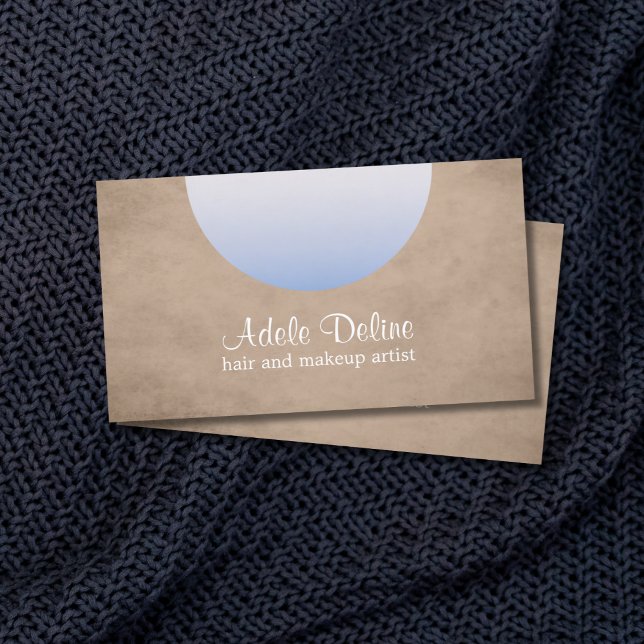 Tarjeta de presentación moderna de Belleza Azul Be (Subido por el creador)