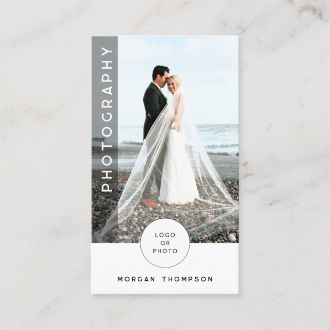 Tarjeta de presentación moderna de código QR (Anverso)