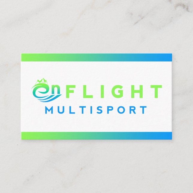 Tarjeta de presentación moderna de degradado verde (Anverso)