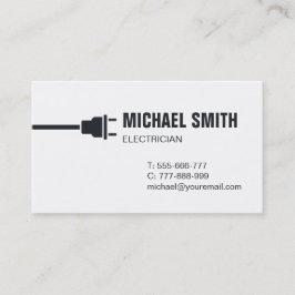 Tarjeta de presentación moderna de electricidad