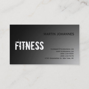 Tarjeta de presentación moderna de Fitness Sport G
