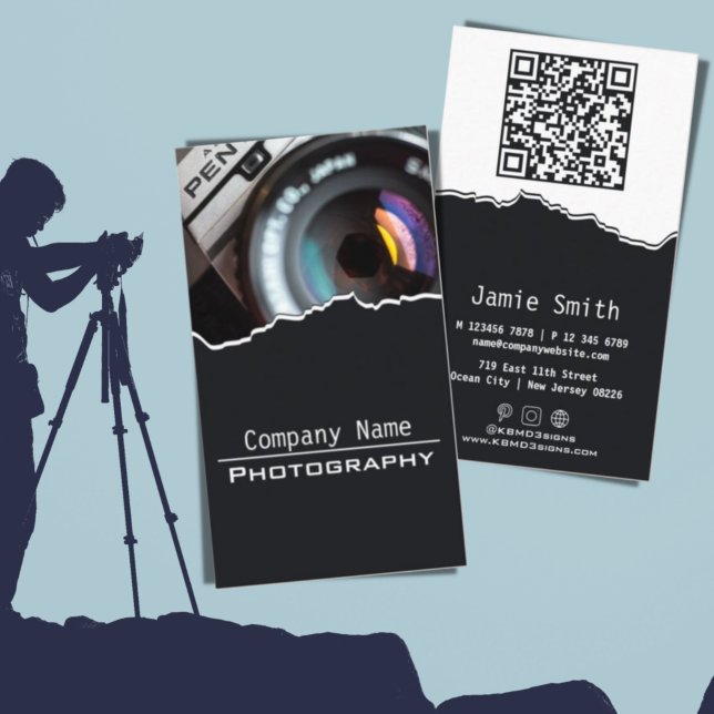 Tarjeta de presentación moderna de fotografías en  (Subido por el creador)