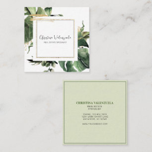 Tarjeta de presentación moderna de Gold Trim Botan