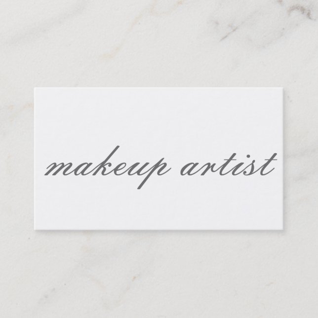 Tarjeta de presentación moderna de moda gris blanc (Anverso)