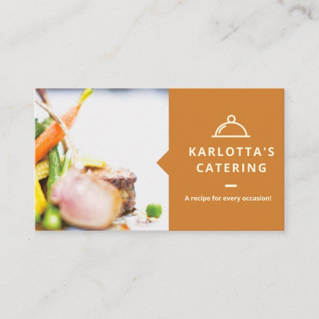 Tarjeta de presentación moderna de Naranja para al (Anverso)