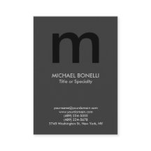Tarjeta de presentación moderna en negro gris negr