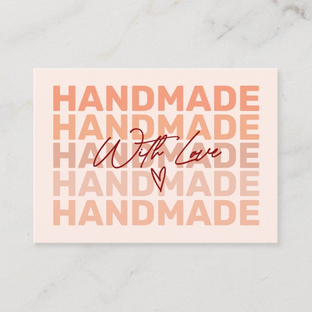 Tarjeta de presentación moderna Gracias a la peque (Anverso)