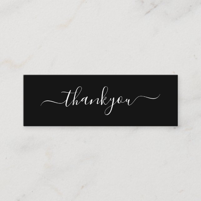 Tarjeta De Presentación Moderna Mínima Empresa Gracias Por Pedir Insertar (Anverso)