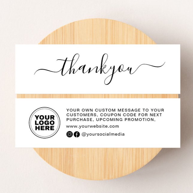 Tarjeta De Presentación Moderna Mínima Empresa Gracias Por Pedir Insertar (Subido por el creador)