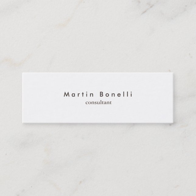 Tarjeta de presentación moderna Minimalista y delg (Anverso)