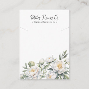 Tarjeta De Presentación Moderna pantalla de collar de bunco floral de pers