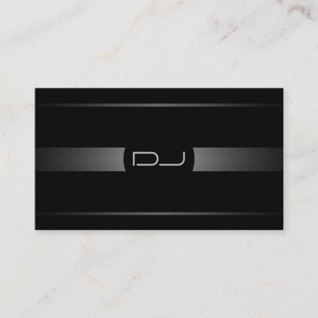 Tarjeta de presentación moderna para DJ (Anverso)