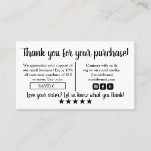 Tarjeta de presentación moderna para un negocio a