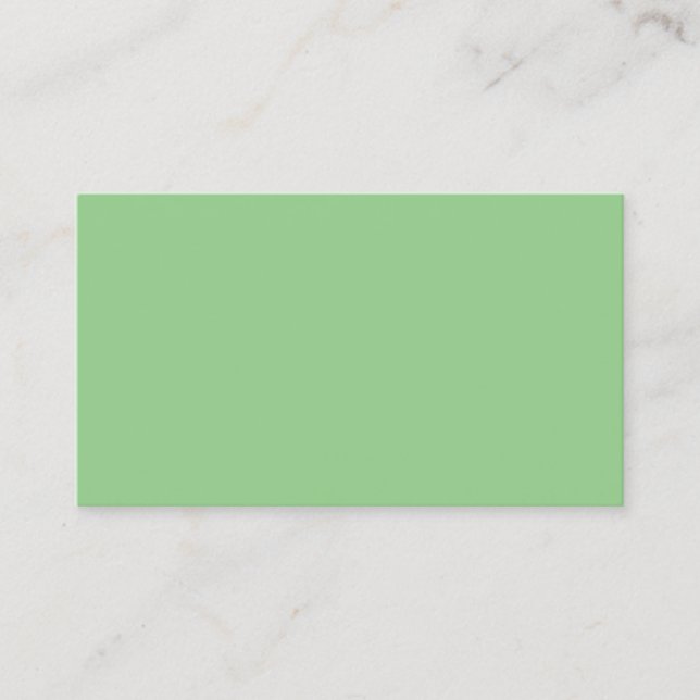Tarjeta de presentación moderna profesional verde  (Anverso)