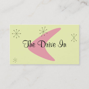 Tarjeta de presentación moderna Retro Mid Century