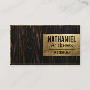 Tarjeta de presentación moderna Sleek Gold Border