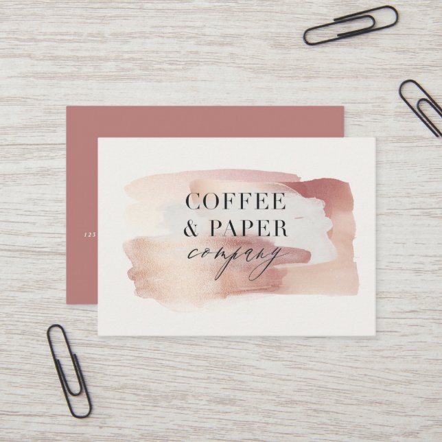 Tarjeta de presentación moderna y elegante de colo (Anverso/Reverso In Situ)