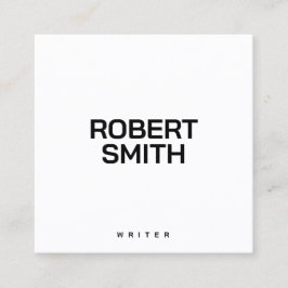 Tarjeta de presentación moderna y sencilla en blan