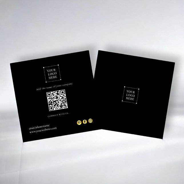 Tarjeta de presentación moderna y sencilla en rede (social media business card , with qr code fully ediatbale )