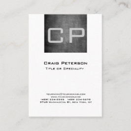 Tarjeta de presentación monográfica de patrón de t