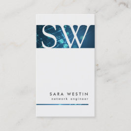 Tarjeta de presentación Monograma de Ingeniero de