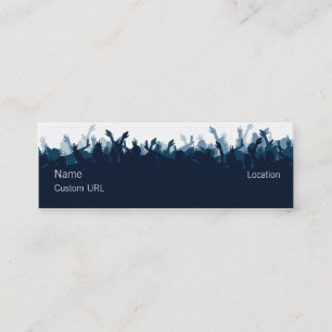 Tarjeta De Presentación Muchedumbre - azul