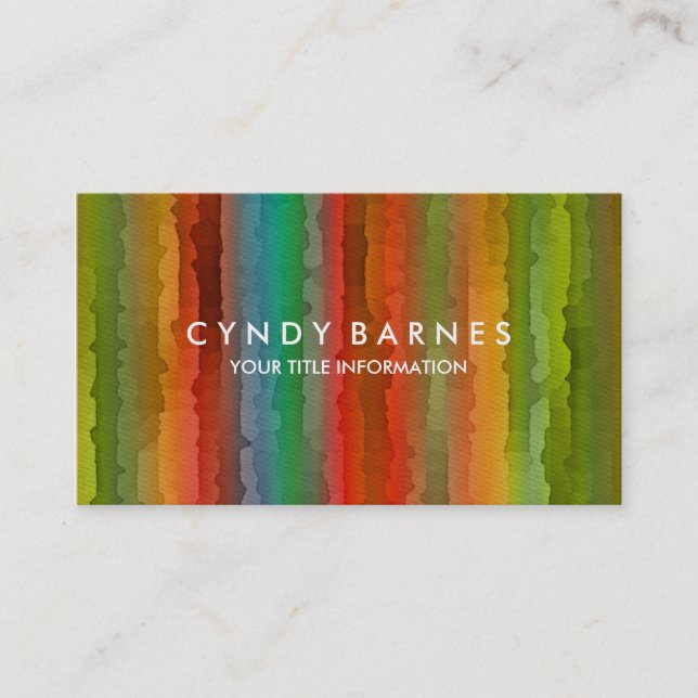 Tarjeta de presentación multicolor Stripe (Anverso)