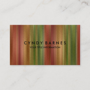 Tarjeta de presentación multicolor Stripe Sheen