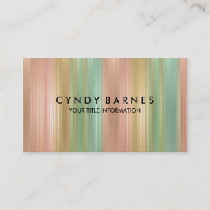 Tarjeta de presentación multicolor Stripe Sheen