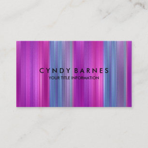Tarjeta de presentación multicolor Stripe Sheen