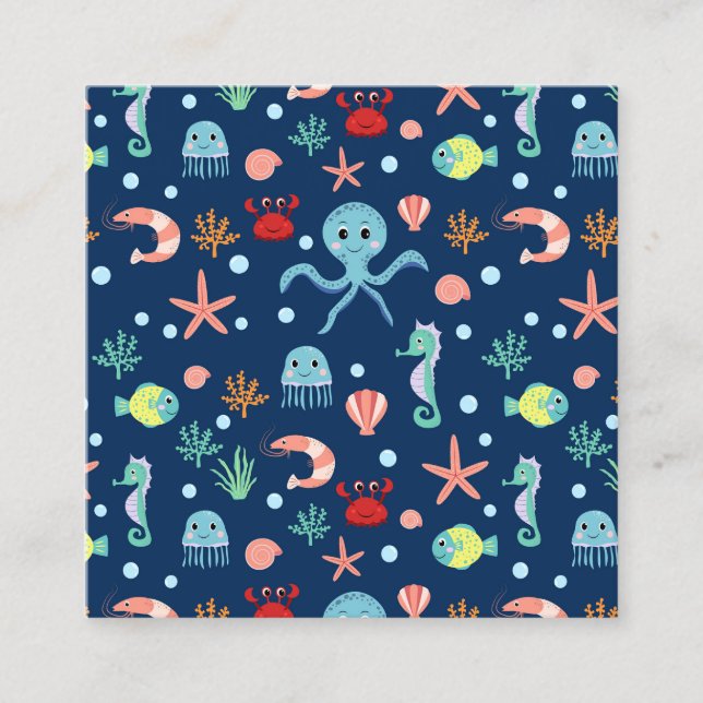 Tarjeta De Presentación Mundo del Mar (Anverso)